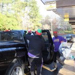 Chi Gamma Gamma delivering gifts